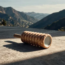 pete davidson using a foam roller