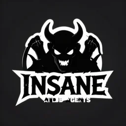 logo for an tv show called Insane. its about demons and agents.