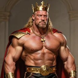 ronnie coleman as a king, detailed, 8 k, trending on artstation, smooth, sharp focus artwork by mark arian, artgerm, mark keathley, greg rutkowski and alphonse mucha