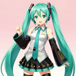 hatsune miku in the style of pendleton ward