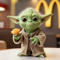 Yoda working at McDonald’s