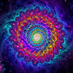 mandelbrot set galaxy! vibrate saturated colors!