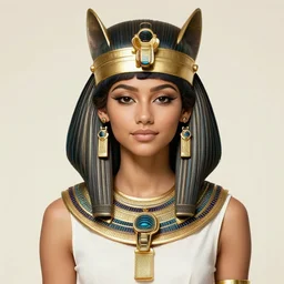 zendaya as the Egyptian goddess Venus, a beautiful art nouveau portrait by Gil elvgren, Nile river water garden , centered composition, defined features, golden ratio, gold jewelry