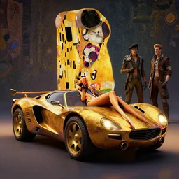 landscape portrait of an fancy alien car from borderlands 3, au naturel, hyper detailed, digital art, trending in artstation, cinematic lighting, studio quality, smooth render, unreal engine 5 rendered, octane rendered, art style by klimt and nixeu and ian sprigger and wlop and krenz cushart.