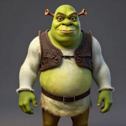 black shrek from the hood, highly detailed, mega detailed,