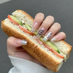 4 0 0 ft long subway sandwiches as acrylic nails