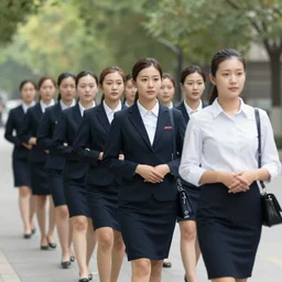 he employed a procession of nubile young secretaries
