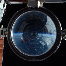 looking glass from the international space station