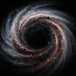 super massive blackhole, cosmic impressionism, intense detail, hyperealism, 3 d 8 k