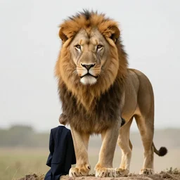 lion in a suit