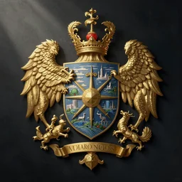 coat of arms #. digital painting, by valerian city of a thousand planets, by ruan jin #, by mandy jurgens #, by artgerm #, william - adolphe bouguerea #