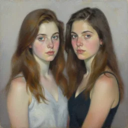 sisters, gorgeous painting, dean cornwell