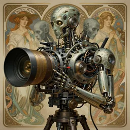 digital artwork, illustration, cinematic camera, elegant biomechanical machinery, intricate machinery, biomechanics, the ghosts in the machine, cyberpunk concept art by artgerm and Alphonse Mucha and Greg Rutkowski, highly detailed, elegant, intricate, sci-fi, sharp focus, dramatic lighting, Trending on Artstation HQ, deviantart