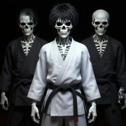 💀 🥋 by artgrem, mark arian, alan devis, junji ito, octane render, artstation
