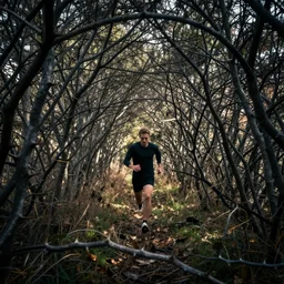 I go running through the thicket, I go careless through the thorn, digital art, surreal