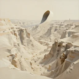ios 1 5 perfect abstract concept art by james jean and bridget riley and apple, canyon topography, plastic paint suspended in oil, cinematic architectural scale, volumetric, particle simulation in houdini, beige cream natural muted tones, trending on artstation, rendered in octane
