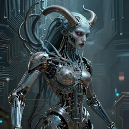 cybernetic demon dreaming, lsd, circuitry, intricate detail, royo, whealan, hd,