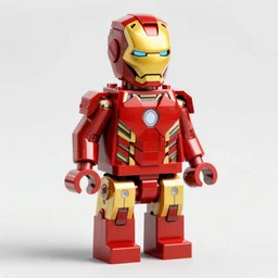 iron man suit made of lego, 4 k realistic photo