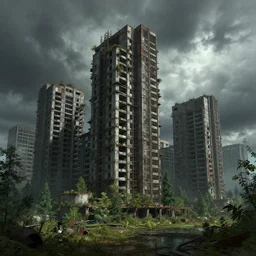 a beautiful very detailed rendering of city barracks abandoned urbex industrial architecture unfinished building nature building by william pereira, vaporwave azeroth lake forest cgsociety universe stormy dramatic lighting postcyberpunk futuristic, archdaily, wallpaper, highly detailed, trending on artstation.