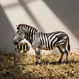 zebra art by hinges