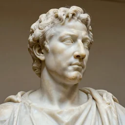morgan freeman as a classical greek marble statue, super high detail, hyperrealism, white marble, shiny
