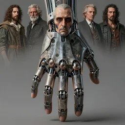 human hand fantasy characture portrait, ultra realistic, cinematic, cinematic, wide angle, intricate details, cyborg, highly detailed by caravaggio, aaron horkey, boris vallejo, wayne barlowe, craig mullins, roberto ferri, dali