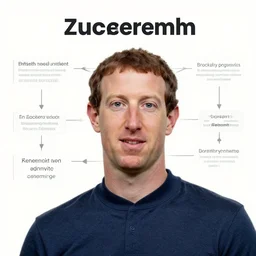 mark zuckerberg on a diagram with labels
