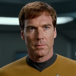 film still from star trek, close up macro of james kirk in the transporter bay, octane, 1 9 6 8