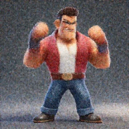 3 d model of guy fieri character in fighting game, stylized 3 d graphics, hdr, ultra graphics, ray tracing, 4 k image