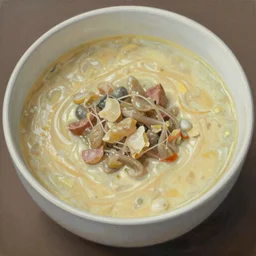 a soup like homogenate, hyperrealistic, painting