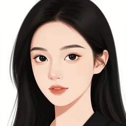 the portrait young and beautiful, black eyes, black hair, modern chinese woman illustration by wenjun lin, irakli nadar, bright colors, octopath traveler, wenjun lin, unreal engine 5 highly rendered, global illumination, radiant light, detailed and intricate environment