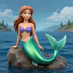 3D loch ness and mermaid photo