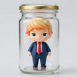 doanld trump nendoroid in a jar photo