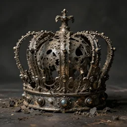 squalid petroleum putrid crown, in the style of adi granov, dramatic, tragic, intricate, detailed, beautiful, 8 k resolution