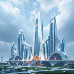 industrial architecture by zaha hadid, azeroth meadow atlantis elysian, archdaily, wallpaper, highly detailed, trending on artstation.