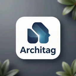 logo for architag, graphic design, octane render, ultrarealistic, featured on artstation, 8 k