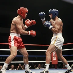 boxing match, 1 9 7 0 photo