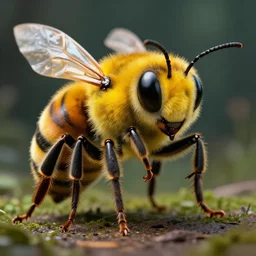 bee monster, very sharp, detailed, high quality, by greg rutkowski, artgerm