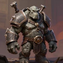 portrait of a warhammer stone troll by ralph horsley, rossdraws, matte painting, stylized background, cinematic lighting, maya, pixar, unreal engine, artstation