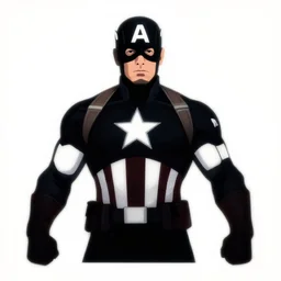 captain america silhouette vector art
