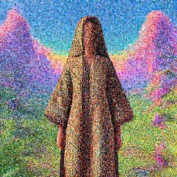 Shots of an unreleased spiritual Pixar movie wearing Indonesia Batik, landscape, 8K, photorealistic, high cohesiveness, psychedelic, concept art, vaporwave