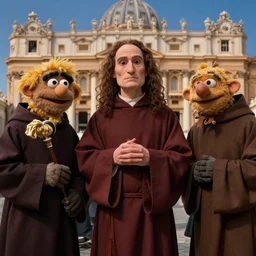 muppets breton monks in vatican looking like rasputin!!, au naturel, hyper detailed, digital art, trending in artstation, cinematic lighting, studio quality, smooth render, unreal engine 5 rendered, octane rendered, by sergey grechanyuk