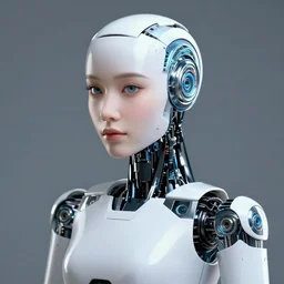 portrait of a beautiful robot