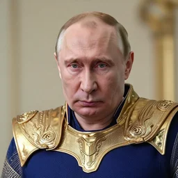 putin who looks like thanos, Cinematic, Portrait, Ultra-HD, Beautiful Lighting, insanely detailed and intricate, hypermaximalist, elegant, ornate, hyper realistic, super detailed