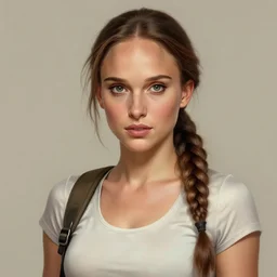 ultra realistic entire body and head illustration, young natalie portman as lara croft, intricate, elegant, highly detailed, digital painting, artstation, concept art, smooth, sharp focus, illustration, art by artgerm and greg rutkowski and alphonse mucha