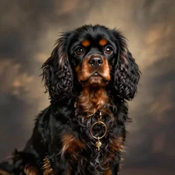 black cavalier king charles spaniel