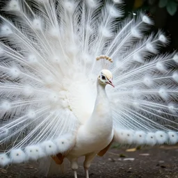 albino peacock dinosaur hd nature photography