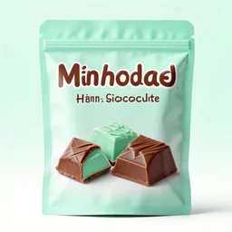 beautiful and bright advertising, photography of a package of handmade, mint chocolate scented soap, wrapped in dark brown ribbons, studio quality, hdr 8 k photograph