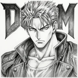 a hyper - detailed pencil drawing of doom slayer by kentaro miura,