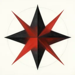 wassily kandinsky, golden ratio, symmetric, black and red